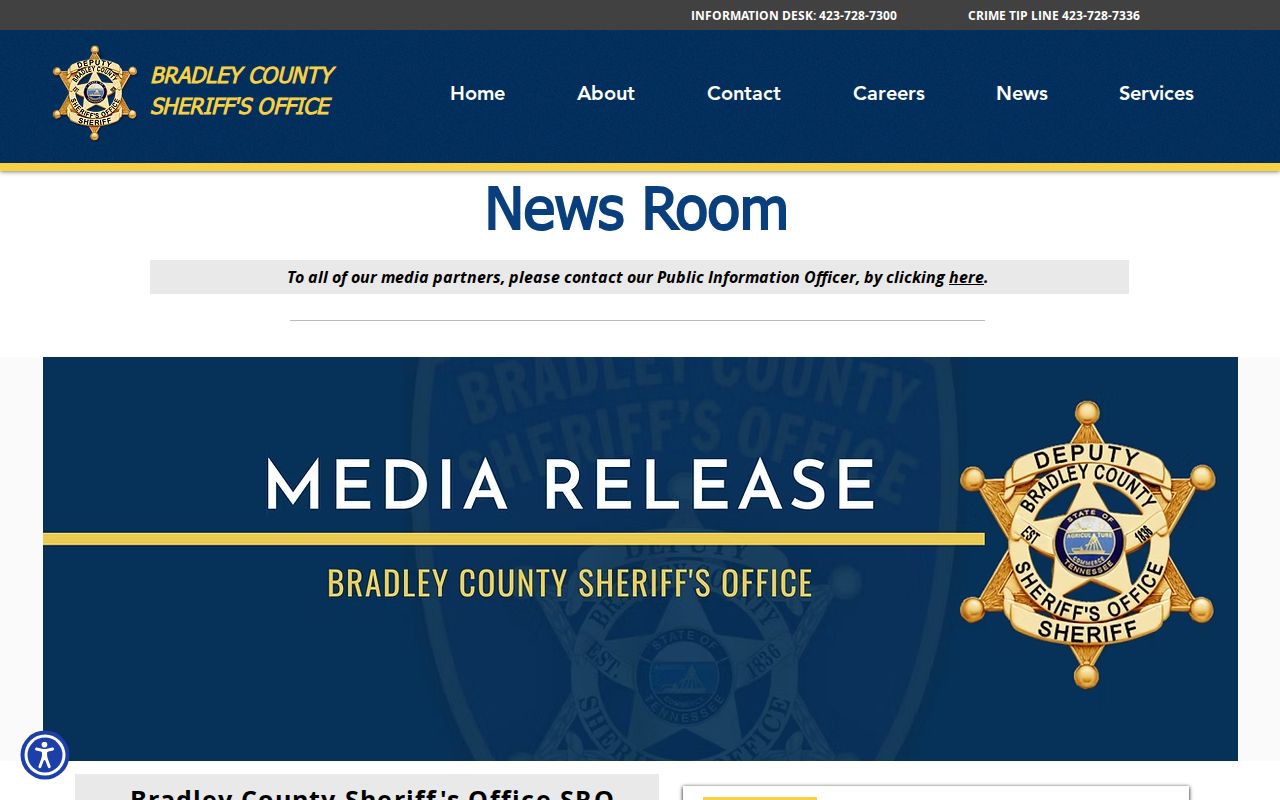 Bradley County sheriff news archive used in 72 hour release research